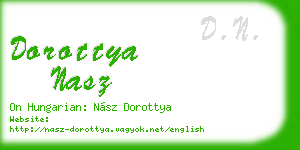 dorottya nasz business card